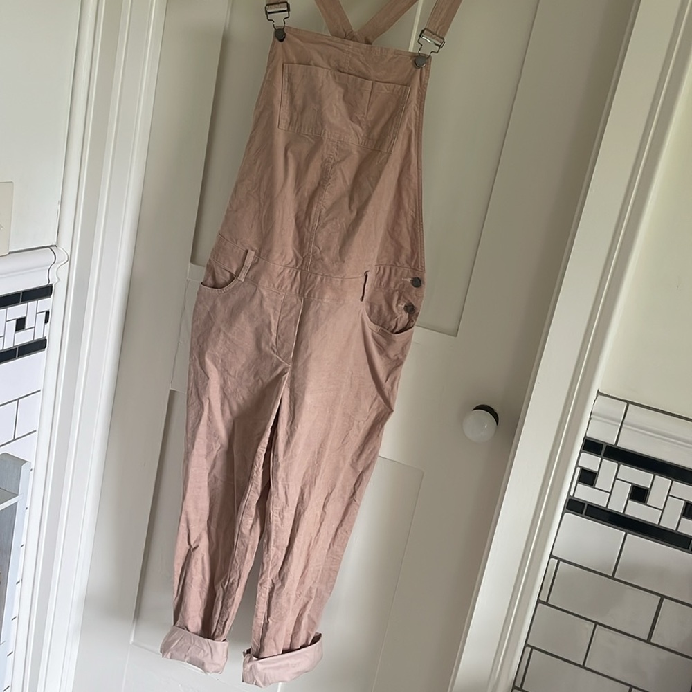 HATCH Maternity Pink Corduroy Overalls 1 SMALL